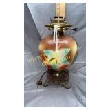 Brown hand painted lamp base