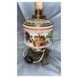 Pink hand painted lamp base