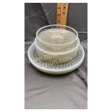 10pcs moonstone plates, saucers, bowl