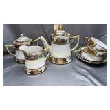 Hand painted Japan tea set