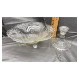 Cambridge bowl and candle stand