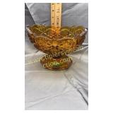 Vintage amber Fayetteville glass