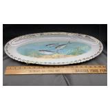 Hand painted fish platter