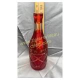Ruby cut to clear bottle no stopper