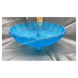 Blue satin console bowl