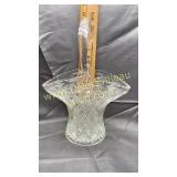 Cut glass basket