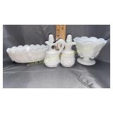 Small westmoreland milk glass grape pattern