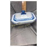 Enamel over cast baking dish