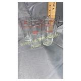 5 vintage Budweiser grab some buds glasses