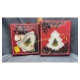 Pfaltzgraff Christmas heritage bell and tree