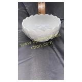 Westmoreland milk glass paneled grape pattern