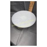 Milk glass cake stand