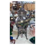 Ornate silverplate coffee server