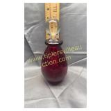 Ruby bottle with stopper