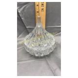 Crystal teardrop candy dish