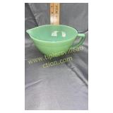 Jadeite fire king batter bowl has chip