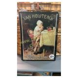 Modern cocoa metal sign