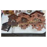 Cuckoo clocks and weights