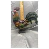 Metal art rooster