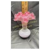 Silvercrest pink cased ruffle vase