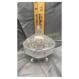 Crystal footed candy stand