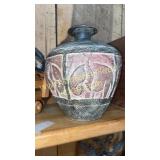Pottery elephant vase