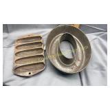 Cast iron corn stick pan and tin mold