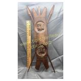 Wood tribal wall hanger