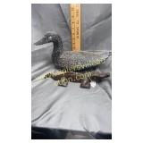 Wood canted alligator and duck