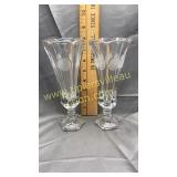 2 coin glass vases