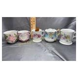 Group of shaving mugs