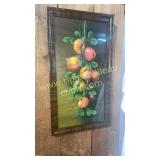 Vintage fruit print hanging fruit