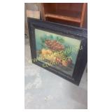 Fruit print with strawberries