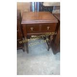 Sewing machine with ornate cabinet