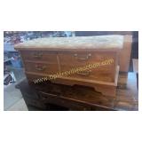 Cedar chest with padded seat top