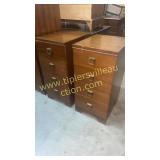 Pair of walnut side chests sold 2x