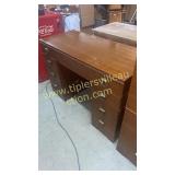 Mid century walnut vanity/desk