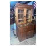 Antique walnut kitchen cupboard
