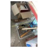 Box of tools, singletrees & books