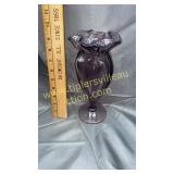 Amethyst art glass vase