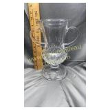 Heavy crystal loving cup vase