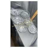 Group of 6 crystal bowls