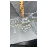 Glass dish and utensils