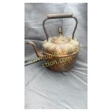 Old copper tea pot