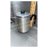 Vintage kitchen grease pot with strainer