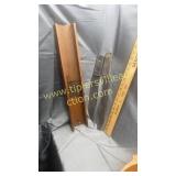 Home made knives with leather handles and grater