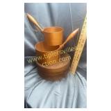 Cheese box and wooden dippers