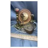 Group of brass and hygrometer