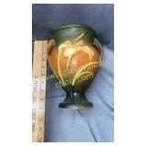 Roseville 8" vase small chip on base as pictured