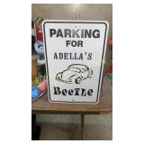 Beetle parking sign